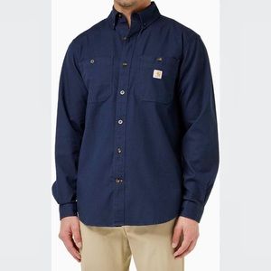 Carhartt Men’s Rugged Flex Relaxed Fit Midweight Canvas Workwear Shirt - 2XL
